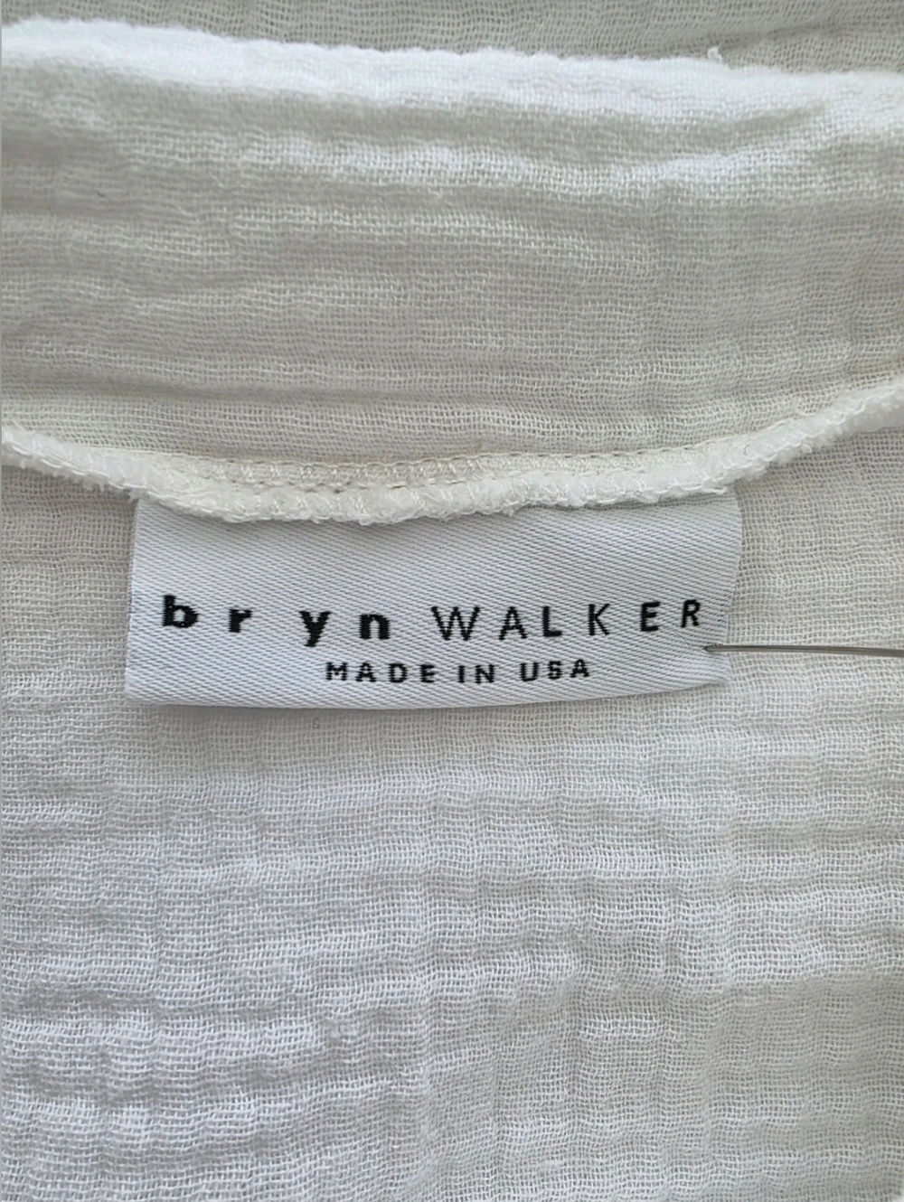 Bryn Walker Women's Etta Cotton Gauze Top With Cowl Neck & 3/4 Sleeve Shirt Sz L - Picture 6 of 13